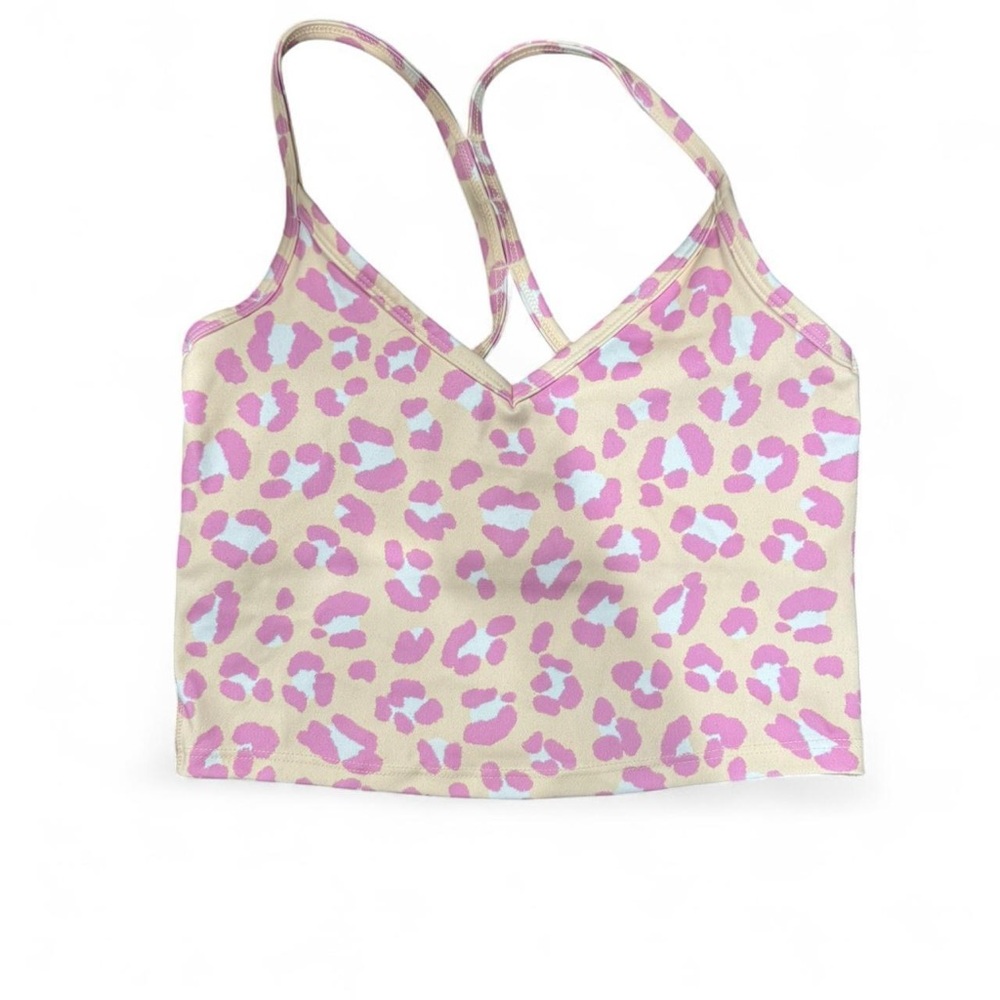 Gottex Pink and Cream Leopard Print Top